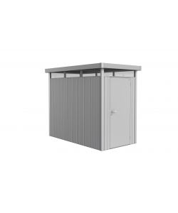 Casetta HighLine Misura HS argento metallizzato, porta standard per parete laterale corta
