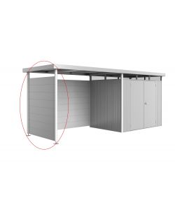 Parete laterale per tetto laterale casetta HighLine H2 argento metallizzato