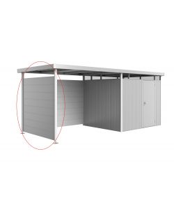 Parete laterale per tetto laterale casetta HighLine H3 argento metallizzato