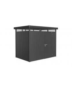 Casetta HighLine Misura H2 grigio scuro metallizzato, porta standard