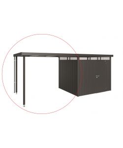 Tetto laterale casetta HighLine Misura H3 grigio scuro metallizzato