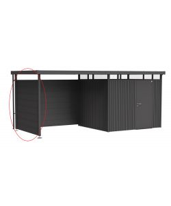 Parete laterale per tetto laterale casetta HighLine H3 grigio scuro metallizzato