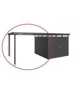 Tetto laterale casetta HighLine Misura H4 grigio scuro metallizzato
