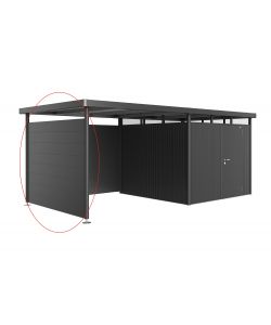 Parete laterale per tetto laterale casetta HighLine H4 grigio scuro metallizzato