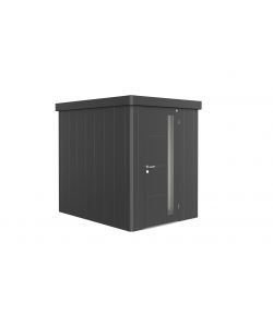 Casetta per attrezzi Neo 2A porta standard, grigio metallizzato