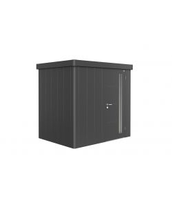 Casetta per attrezzi Neo 1B porta standard, grigio metallizzato