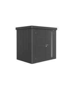 Casetta per attrezzi Neo 1B porta doppia, grigio metallizzato
