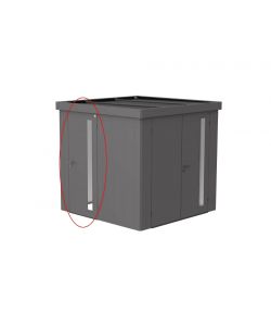 Biohort Doppia Porta Aggiuntiva Grigia per Casetta da Giardino Neo