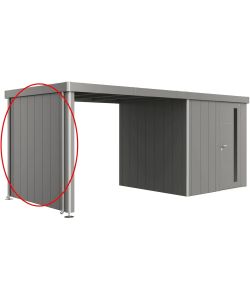 Biohort Parete Laterale Grigio Scuro per Casetta Neo 2A - 203x200 cm