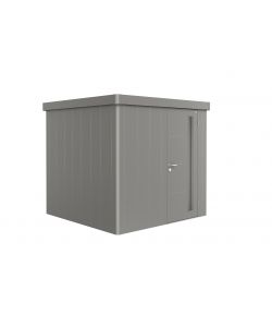 Casetta per attrezzi Neo 2B porta standard, grigio quarzo metallizzato