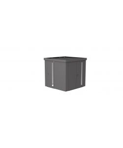 Casetta per attrezzi Neo 2B porta doppia, grigio quarzo metallizzato