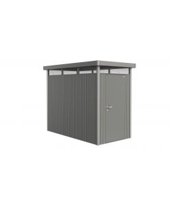 Casetta HighLine Misura HS grigio quarzo metallizzato, porta standard per parete laterale corta