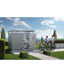 Casetta HighLine Misura H2 grigio quarzo metallizzato, porta standard