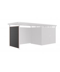 Parete laterale per tetto laterale casetta HighLine H2 grigio quarzo metallizzato