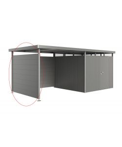 Parete laterale per tetto laterale casetta HighLine H4 grigio quarzo metallizzato