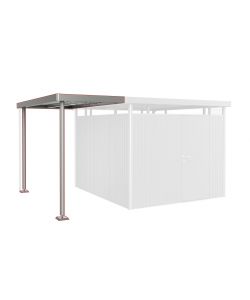 Biohort Tettoia in Acciaio 150x315 cm Grigio Quartz per Giardino