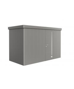 Casetta da giardino Neo 1D porta standard, grigio quarzo metallizzato