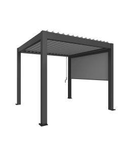Biohort Tenda Parasole Avvolgibile 3,5 m Grigio Scuro Metallizzato