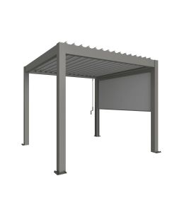 Biohort Tenda Parasole Avvolgibile 4 m Grigio Quarzo Metallizzato