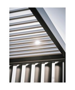 Biohort Parete Laterale Lamelle Grigio Quarzo 2,35x3,27m per Pergola