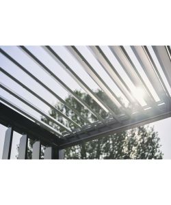 Biohort Pergola Bioclimatica coibentata 3,5 x 3 metri bianca Design moderno