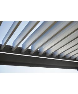 Biohort Pergola Bioclimatica coibentata 3,5 x 3 metri bianca Design moderno