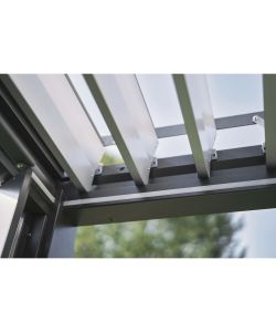 Biohort Pergola Bioclimatica coibentata 3,5 x 3 metri bianca Design moderno
