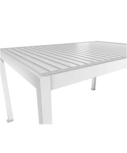 Biohort Pergola Metallo 3,5x3,5m Bianca con Lamelle Orientabili