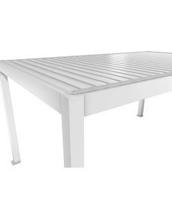 Biohort Pergola in Metallo Bianco 515,5 x 312 x 264 cm con Copertura Sandwich