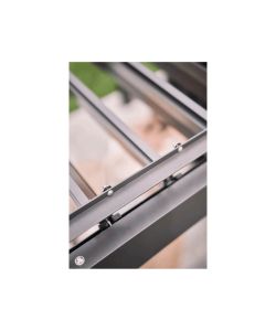 Biohort Pergola Metallo 5x3 m Grigio Scuro con Lamelle Orientabili