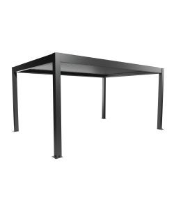 Biohort Pergola Grigio Scuro 5x3,5m con Lamelle Orientabili e Drenaggio