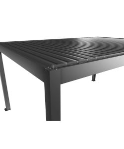 Biohort Pergola Grigio Quarzo 515,5x367,5x264 cm in Metallo con Lamelle