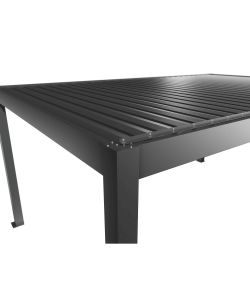 Biohort Pergola Grigio Quarzo 5,5x3,5m in Metallo con Lamelle Sandwich