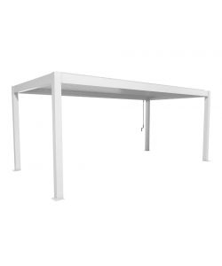 Biohort Pergola Bioclimatica 6x3 m Acciaio Bianco per Giardino e Terrazzo