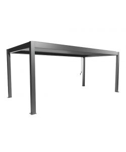 BIOHORT Pergola bioclimatica 3x6 m grigio metallizzato con lamelle manuali