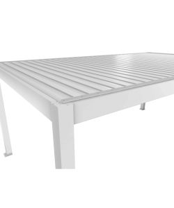 Biohort Pergola in Metallo Bianco 608x367,5 cm con Copertura Sandwich