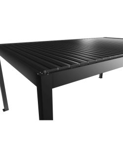 Biohort Pergola Metallo Grigio Scuro 608x367,5x264 cm con Copertura Sandwich
