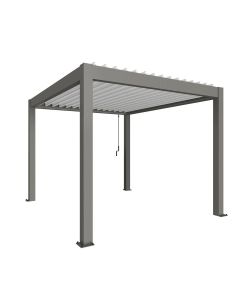 Biohort Pergola in Metallo Grigio Quarzo e Bianco 312x367,5 cm