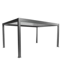 Biohort Pergola in Metallo Grigio Quarzo/Bianco 515,5x367,5 cm