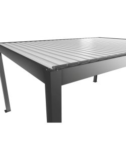 Biohort Pergola in Metallo Grigio Quarzo/Bianco 515,5x367,5 cm