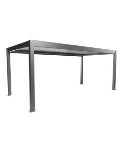 Biohort Pergola in Metallo Grigio Quarzo/Bianco 608x312 cm Design Moderno