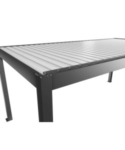 Biohort Pergola in Metallo Grigio Quarzo/Bianco 608x312 cm Design Moderno