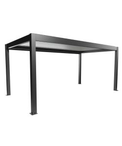 Biohort Pergola in Metallo Grigio Scuro/Argento 552,5 x 312 cm