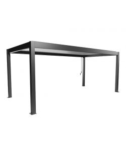 Biohort Pergola bioclimatica 3x6 m grigio scuro per giardino e terrazzo