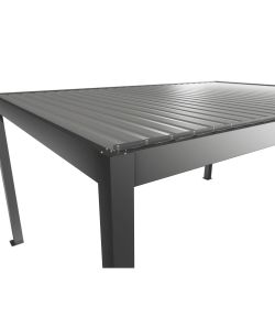 Biohort Pergola moderna in metallo grigio quarzo/argento 5,16x3,68m