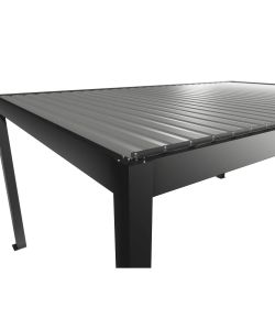 Biohort Pergola in Metallo 5,5x3,5m Grigio Scuro/Argento per Esterni