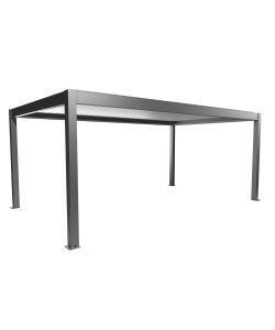 Biohort Pergola autoportante grigio quarzo/argento 6x3,5 m con lamelle