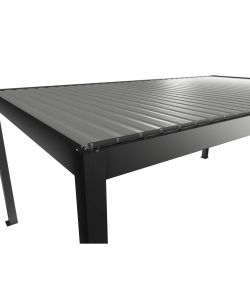 Biohort Pergola in metallo grigio scuro con copertura argento 6x3,5 m