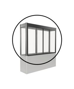 Biohort Mini Serra Florentina 2x0,5 m Grigio Scuro Metallizzato