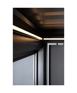 Biohort Illuminazione LED pergola bianco caldo dimmerabile 1,7x560 cm 2 pz